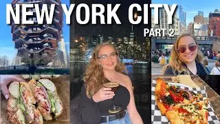 NEW YORK CITY VLOG PART 2 | The Highline, Central Park bike ride, Bagels, Eataly, Bus Tour & more
