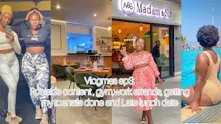Vlogmas ep3:Poolside content, gym, work, errands and late lunch date 😍|| SA YouTuber