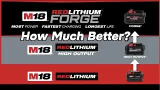 Milwaukee M18 Forge против аккумуляторов высокой мощности