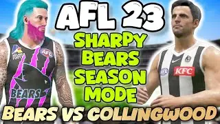 AFL 23 CUSTOM SEASON MODE - SHARPY BEARS VS COLLINGWOOD - #AFL23 #PROTEAM #GWSHARPY