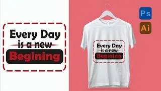 Motivational Typography t shirt design in illustrator CC | Breezy Borders