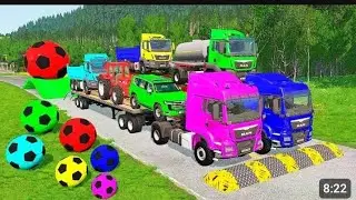 Flatbed Trailer McQueen Transportation With Truck Drive 2026 #viral #video #games 