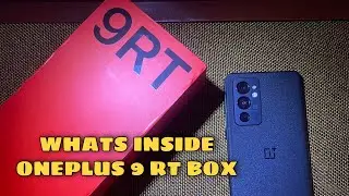WHATS INSIDE A ONEPLUS 9 RT BOX  ONEPLUS 9 RT UNBOXING