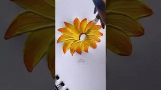 A beautiful sunflower drawing 🌻#shorts #painting #art #flowers #drawing