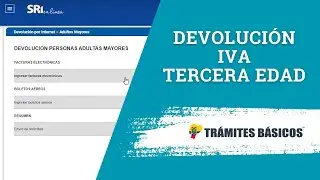Devolución del IVA tercera edad (adultos mayores) SRI Ecuador