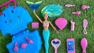 ASMR | Barbie Beauty Makeup Set | Unboxing and Makeover Barbie Doll Playset