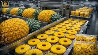 Inside the Factory: How Delicious Dried Pineapples Are Made (Full Process)