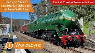 Transport for Sydney Vlog 528: Wondabyne Part 2 - Ft. Steam Locomotive 3801 on The Newcastle Flyer
