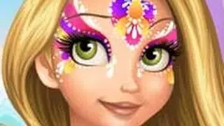 Rapunzel Face Painting