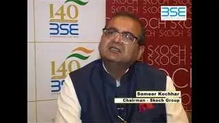 Shri Sameer Kochhar, Chairman - Skoch Group speaking on 140 Years of BSE