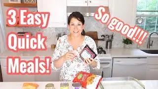 3 Easy & Quick Dinner Meals (family friendly & 10 mins for less prep time)