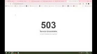 503 Service Unavailable The server is temporarily busy || Node js