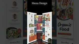 Design bifold, Trifold Menu For Restaurant, Digital Menu board