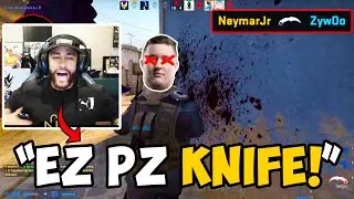 NeymarJr KNIFES ZywOo!! | NeymarJr plays with Vitality and Furia Pros CS:GO Highlights (INSANE!)