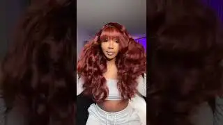Love styling my #reddishbrownwig from @simidolahair #shorts