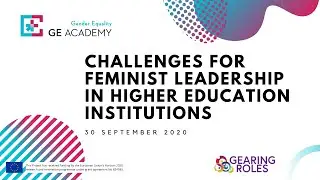 Joint webinar with Gearing Roles | Challenges for feminist leadership in HEIs