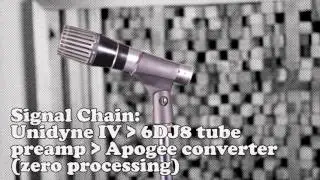 Vintage Shure Unidyne IV 548 microphone demonstration (Episode IV)