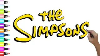HOW TO DRAW THE SIMPSONS LOGO VERY EASY | STEP BY STEP