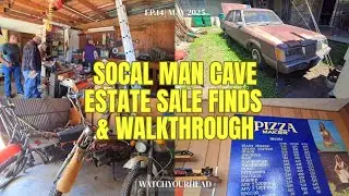 Tools, Cars, & Misc Man Cave Estate Sale Finds | POV Treasure Hunt | SoCal Buying and Resell 5/2025