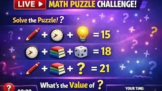 ⚡ Brain Boosting Math Puzzles &ndash; Live Solve Karein!