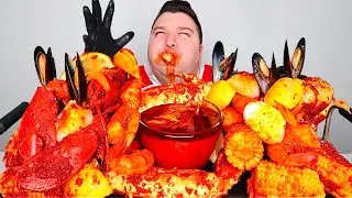 Eating $400 Worth Of Spicy Seafood Boil • MUKBANG