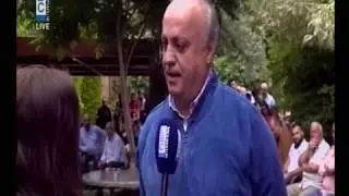 وئام وهاب يدفع مراسلة الـ LBCI على الهواء مباشرة