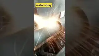 metal spray and repairing damaged shaft. #mechanic #metal #spray #repair #creative #craft #thermal
