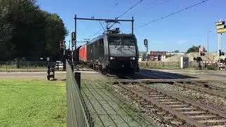 DB Cargo 189 092-0 and 189 080-5 with Coal Train at Blerick the Netherlands, ride to Germany ! 👍👍👍🚂🚂