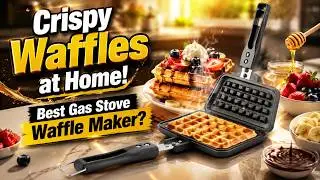 PANCA Waffle Pancake Maker | Non-Stick, Gas Compatible, Flip & Lock Design | Easy Cooking