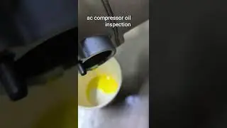 ac compressor oil inspection #automobile #mechanic #automotivetools
