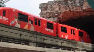 Train Enters the Cave | Sentosa Express Monorail #universal #studio #train #shorts #shortvideo
