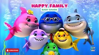 We are a Happy Family | Baby Shark Style Song for Kids | Fun Family Dance Rhyme #babysharkfamily