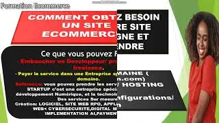 MODULE1 Presentation de la formation ecommerce  et 3eme part video, fin presentation