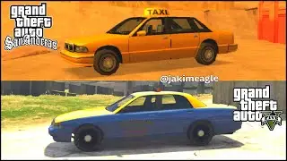 GTA San Andreas vs GTA 5 (Taxi Comparison)