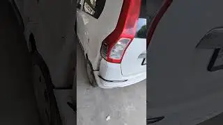 Wagon r accident on highway rear bumper & quarter panel damaged. #wagonr