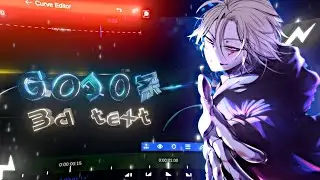 3d text like @GOJO 💙 | Node Video