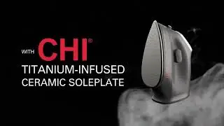 CHI Mini Steam Iron for Clothes, Sewing, Crafting and Travel with Titanium Infused Ceramic Soleplate