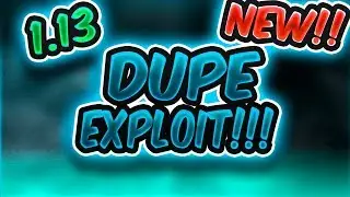 1.13 DUPE EXPLOIT (NOT CLICKBAIT) EASY REDSTONE!!!!