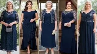 Navy Plus Size Mother of the Bride Dresses - Formal Mother of the Bride Outfits for Wedding 2025