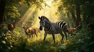 ⚫⚪ The Little Zebra Song! | Fun Animal Adventure for Kids 🎶🌿