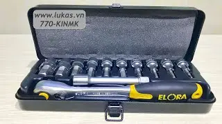 Bộ đầu v&iacute;t lục gi&aacute;c 12 m&oacute;n 770-KINMK Elora Germany