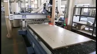 Automatic Tool Change CNC Router Nesting Machine For Lamello Production Line