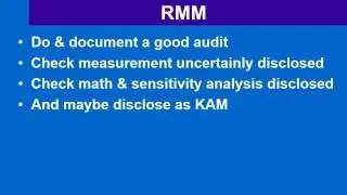 RMM v KAM