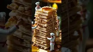 Miniature People Making food with nuts and honey। Macro Magic AI Generated Mini People #shortvideo