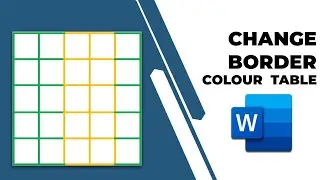 How to change the border colour in a table in Word