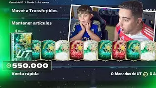 40 JUGADORES +84 !! GASTO 550K DE MONEDAS EN EL SOBRE MAS CARO DE LA HISTORIA DE FC26 !!