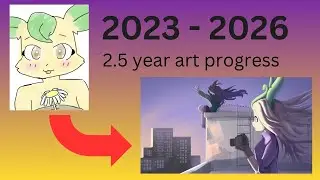 Two (and a half) year art journey (drawing pokemon furries)
