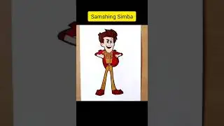 how to draw samshing Simmba #simmba #shorts #drawing