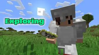 Исследую свой мир в Minecraft.