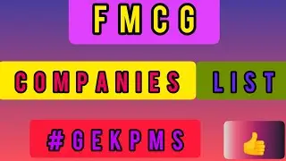 #fmcg #companies #list  #stockmarket #shorts #gekpms#smkc